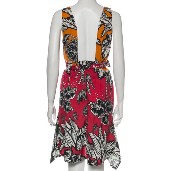 Aqua de Coco Printed Knee-Length Dress, Small - Picture 8 of 8